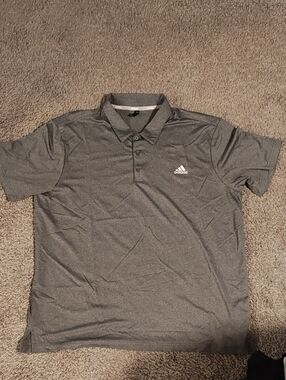 adidas Men’s Dark Gray Heather Polo